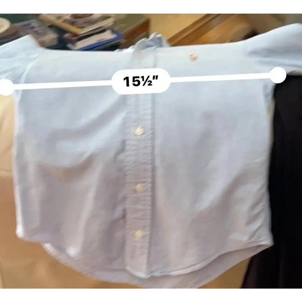 Polo Ralph Lauren Boys Size 8 S Blue Oxford Cloth Long Sleeve Button Down Shirt